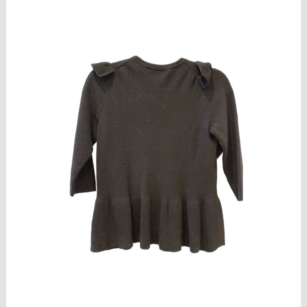 Black Ruffled Sweater, size S, excellent used condition - Picture 3 of 8